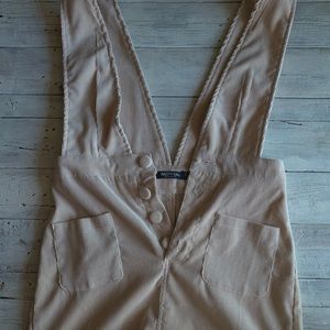 Overall mini skirt